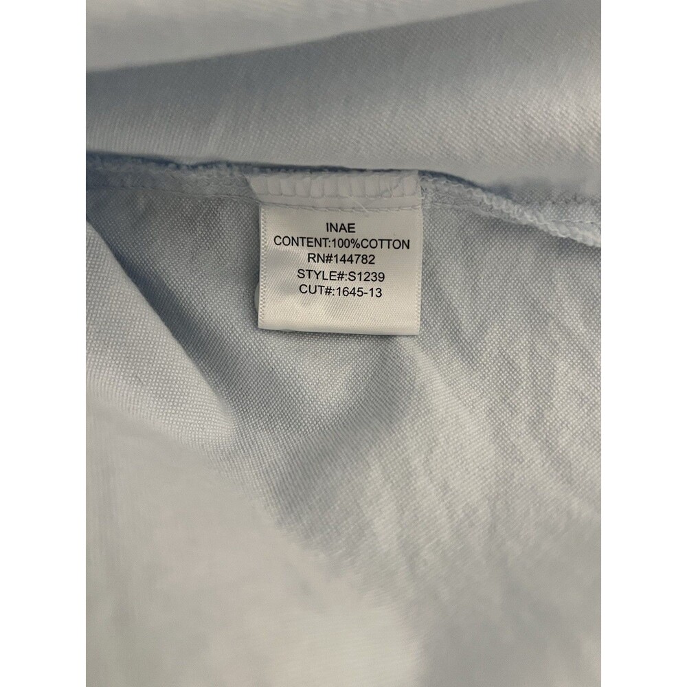 Inae Collection Blue Poplin Shirtdress Medium EUC - Picture 8 of 8